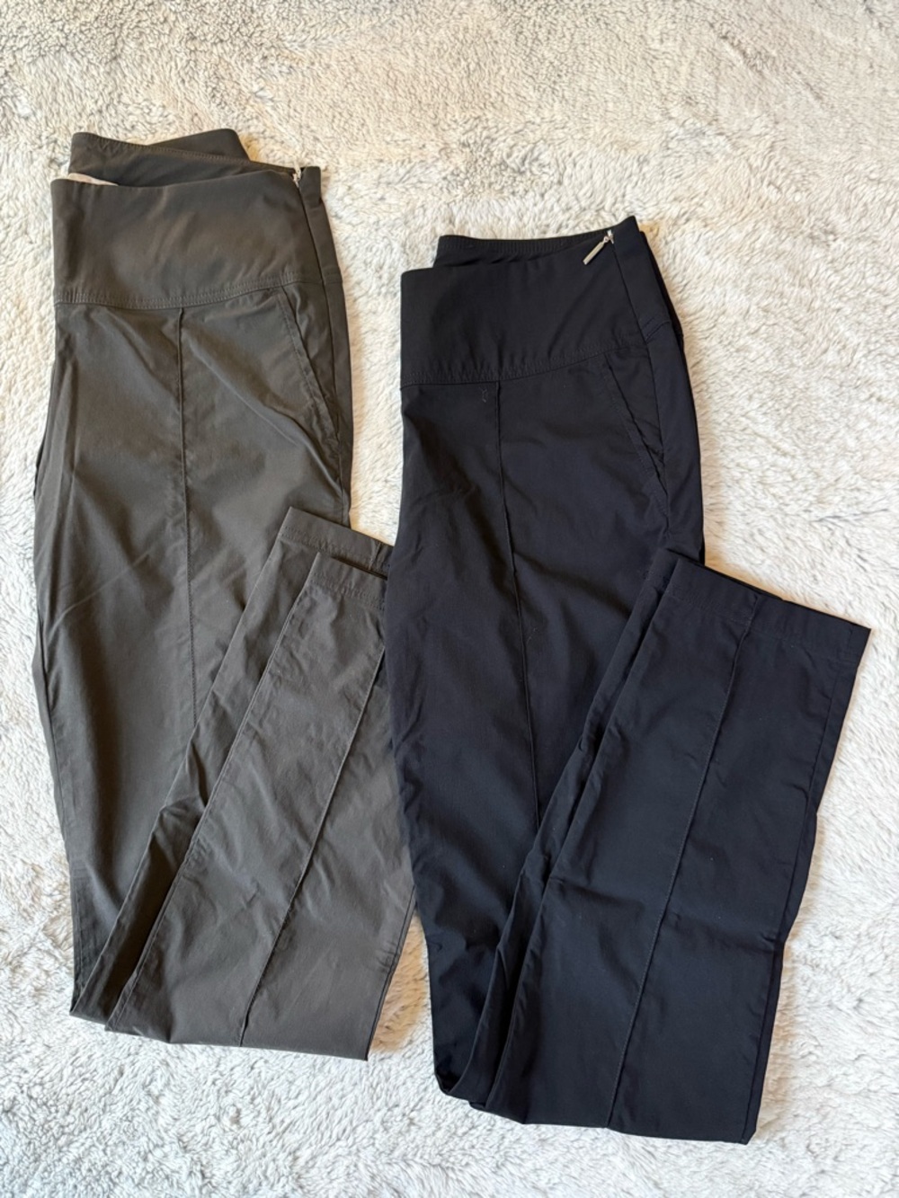 Anatomie Sonia Curvy High Rise Pant Bundle - Black and Grey, size Small